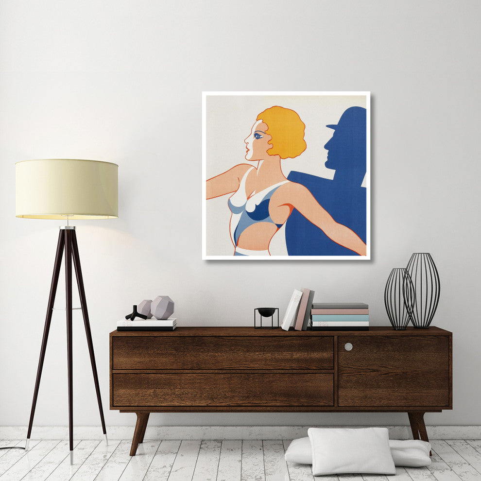 "Vintage Film Posters: Tango Movies "Tangoflickan" - Detail" Print, 42"x42"