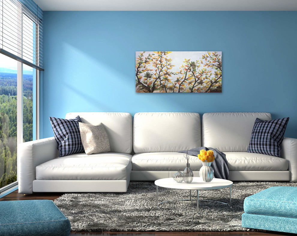 "Changing Leaves" Hand Painted Canvas Art