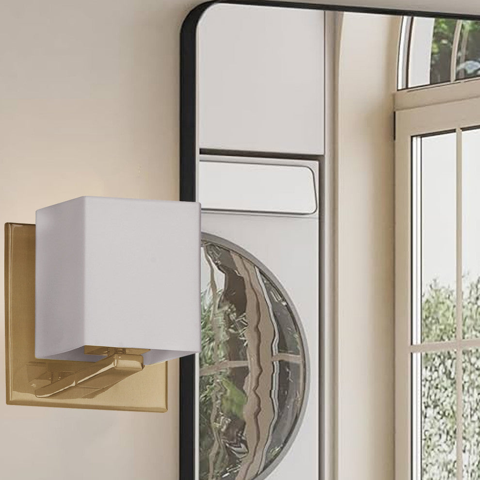 Modern Wall Sconce by Dainolite, Aged Brass