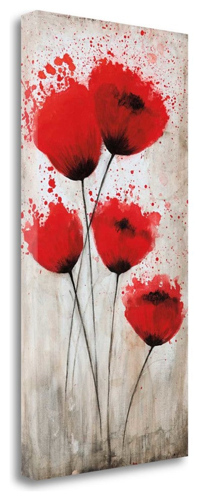 "Luminous Crimson II" By Catherine Brink, Giclee Print on Gallery Wrap Canvas