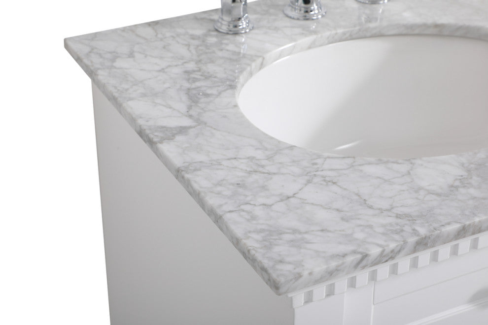 Home Living 24" Single Bathroom Vanity, White