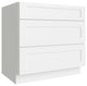 Classic White 36'' 3-Drawer Base Cabinet