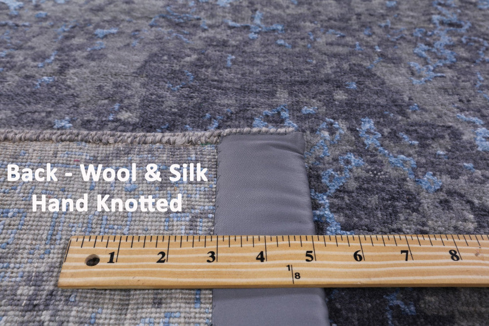 Wool and Silk Persian Hand Knotted Rug 6' 0" X 8' 11" Q6951