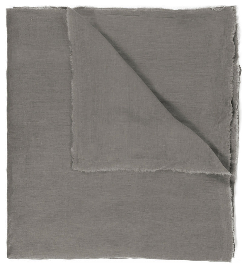 Brisbane Linen Duvet Cover, Ash Grey King