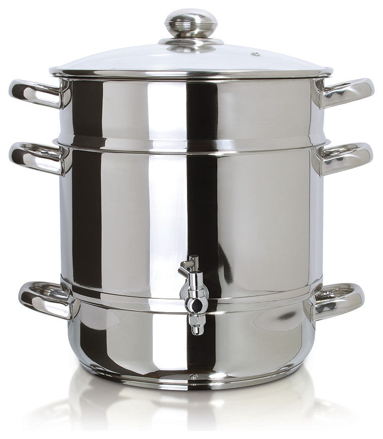 Euro Cuisine Stainless Steel Stove Top Steam Juicer