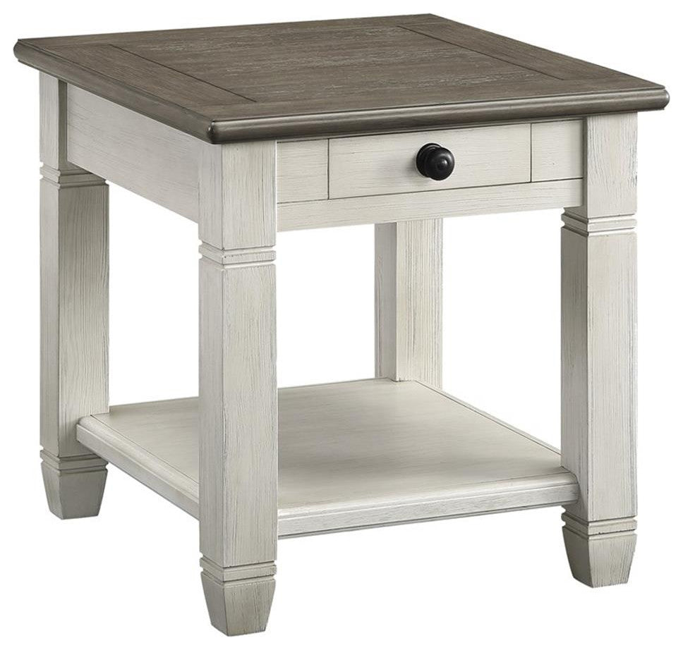 Home Square 3-Piece Set with Coffee Table & End Table & TV Stand
