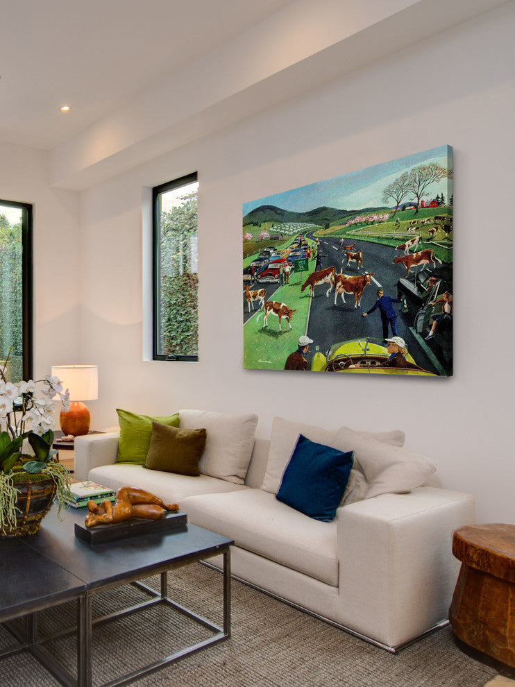 "Slow Mooving Traffic" Print on Canvas by Ben Kimberly Prins