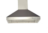 Cyclone High-Powered Stainless Steel Wall-Mount Range Hood Pro Collection, 30"