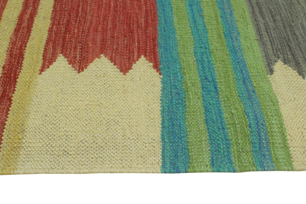Winchester Kilim Kirby Burgundy/Ivory Rug, 5'1x6'7
