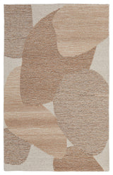 Middleton Modern Watercolor, Brown/Tan/Ivory, 5'x8' Area Rug