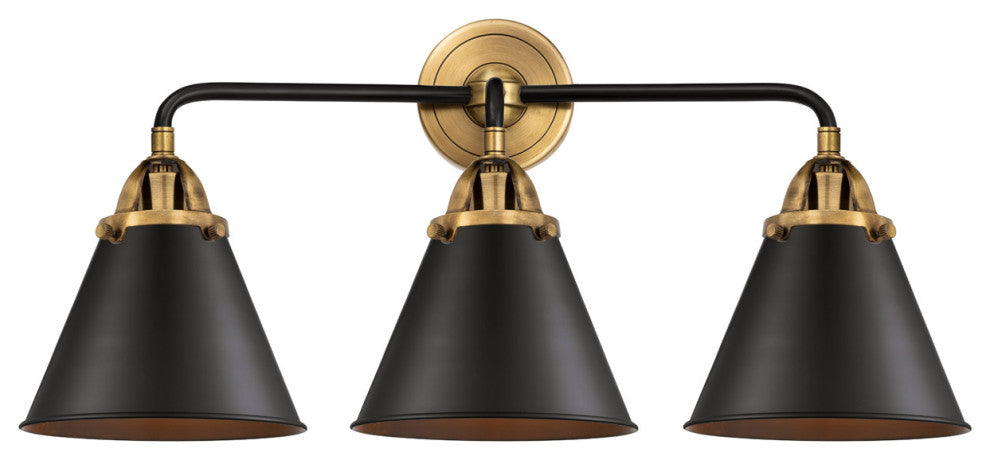 Innovations 288-3W-BAB-M13-BK-LED 3 Light Vanity Light, Black Antique Brass