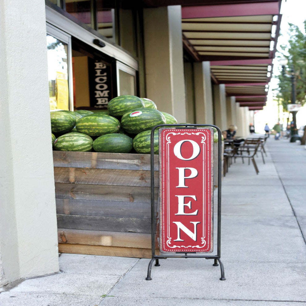 Red/White 2 Sided Open/Closed Sign