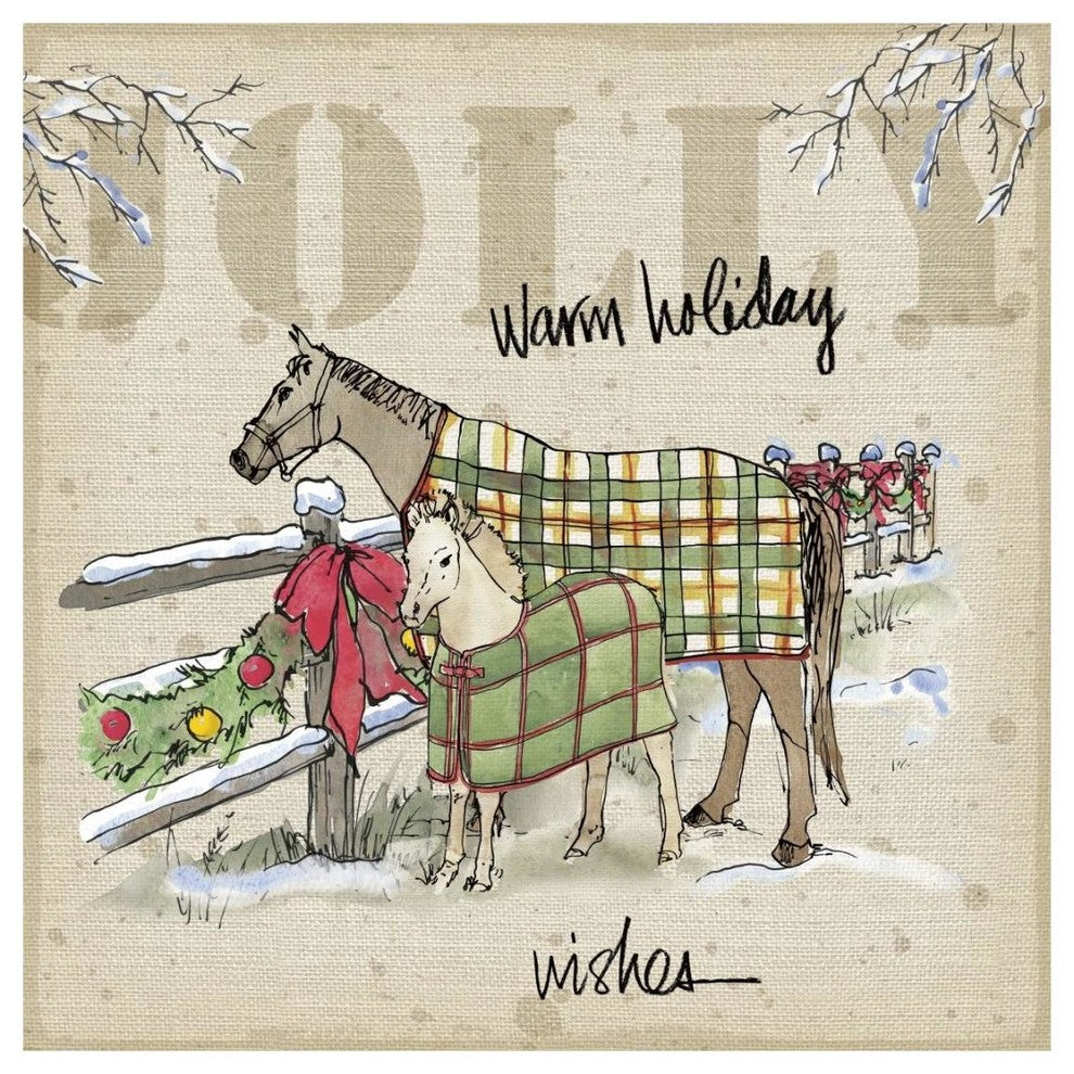 "Country Christmas II" Digital Paper Print by Anne Tavoletti, 20"x20"