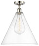 Innovations 516-1C-PN-GBC-162 1 Light Semi-Flush Mount, Polished Nickel