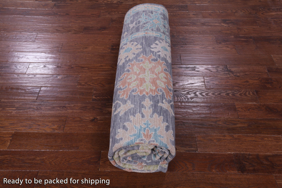Handmade Turkish Oushak Wool Rug 9' 0" X 12' 0" - Q13359