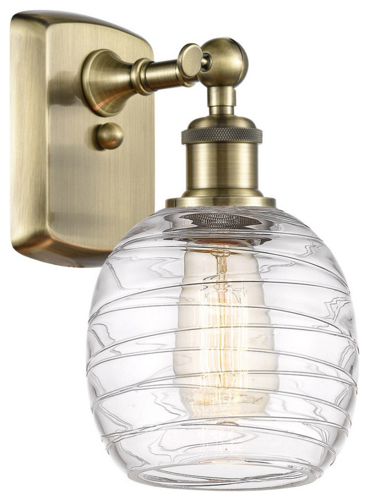 Innovations 516-1W-AB-G1013-LED 1-Light Sconce, Antique Brass