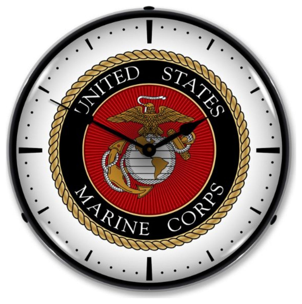 USA710130 US Marine Corps Clock