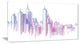"Purple City Skyline" Canvas Print