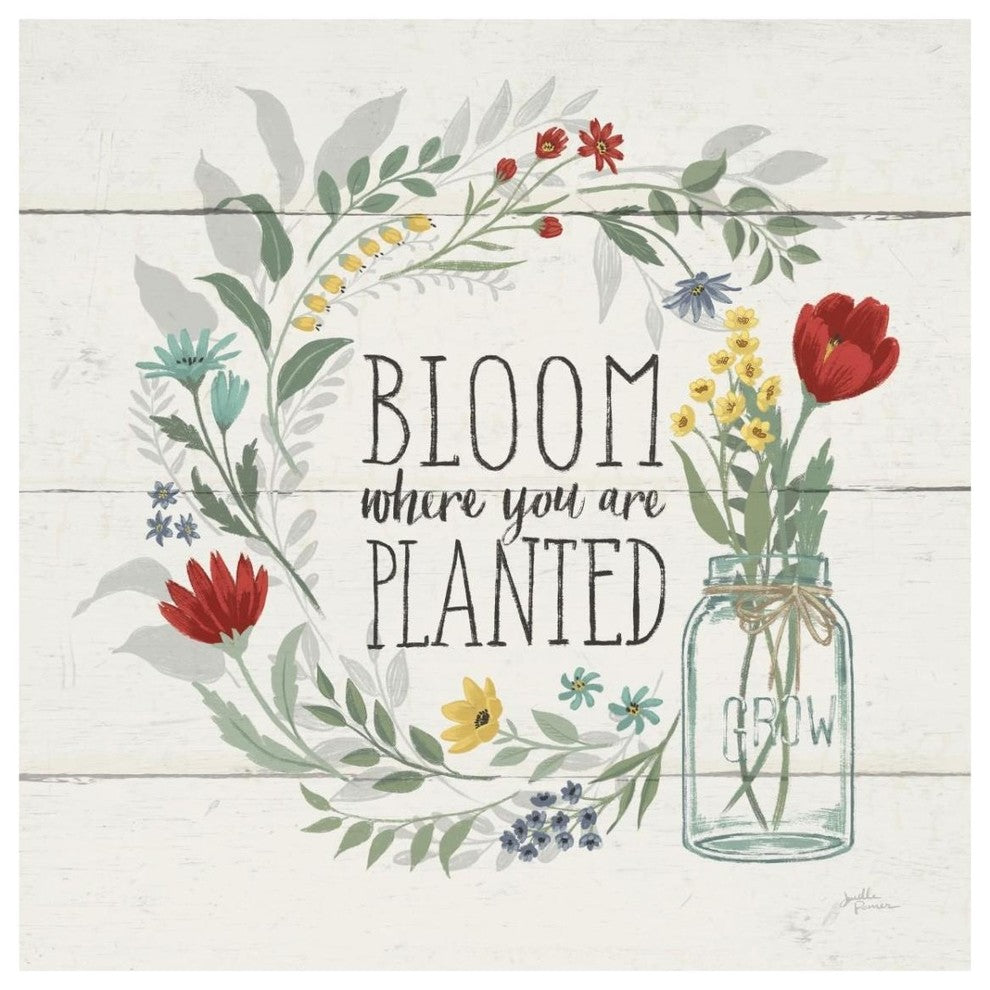 "Blooming Thoughts III" Digital Paper Print by Janelle Penner, 32"x32"