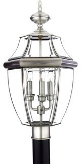 Quoizel NY9043 Newbury 3 Light 23" Tall Post Lantern - Pewter