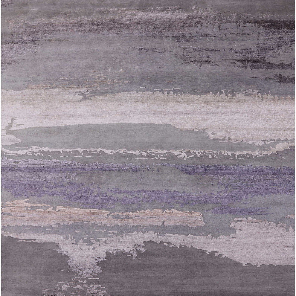 Ahgly Company Indoor Square Mid-Century Modern Area Rugs, 3' Square