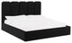 Palani Black Velvet King Bed