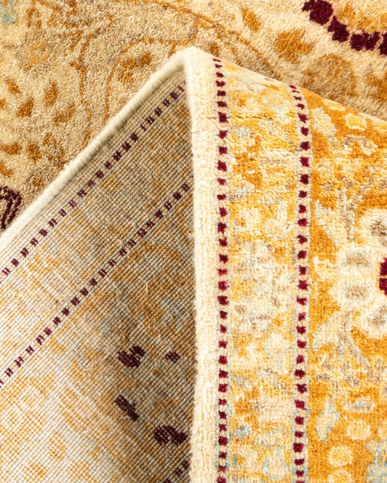 Mandya, One-of-a-Kind Hand-Knotted Area Rug Ivory, 2'7"x14'8"