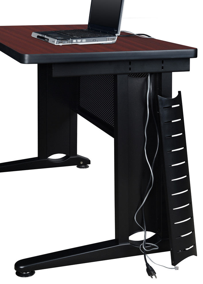 Fusion 72"X30" Single Pedestal Desk, Mahogany