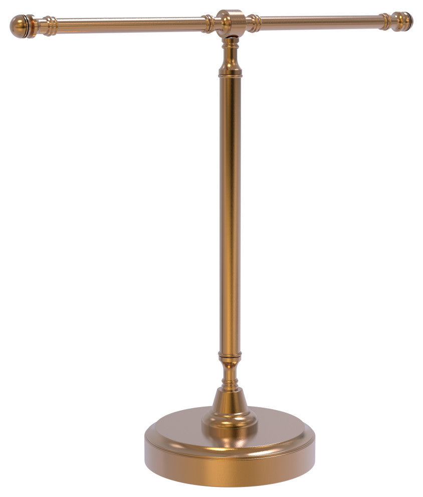 Vanity Top 2 Arm Guest Towel Holder, Brushed Bronze