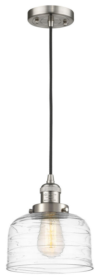 Innovations Bell LED Large Mini Pendant 201C-SN-G713-LED, Brushed Satin Nickel