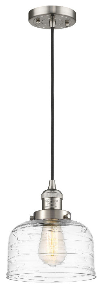 Innovations Bell LED Large Mini Pendant 201C-SN-G713-LED, Brushed Satin Nickel