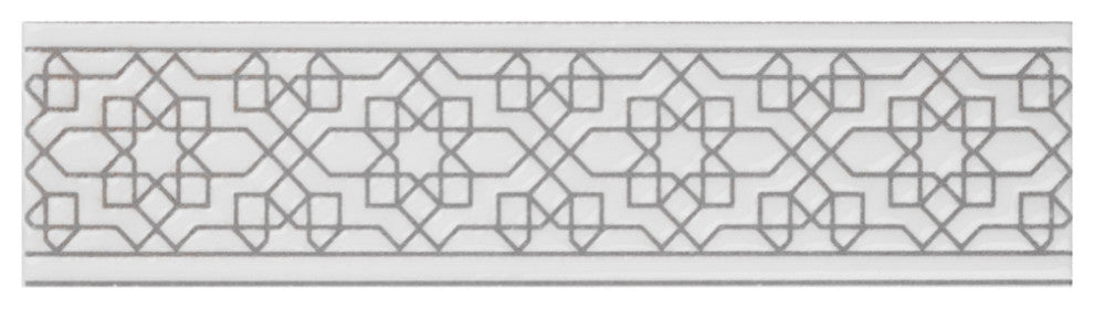 Sevillano Listello Estrella White Ceramic Wall Trim