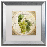 Color Bakery 'Tuscany Table Blanc' Art, Silver Frame, White Matte, 16"x16"