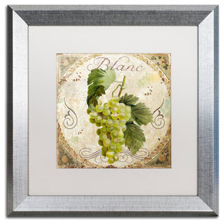 Color Bakery 'Tuscany Table Blanc' Art, Silver Frame, White Matte, 16"x16"