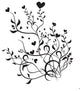 Flower Hearts Wall Decal
