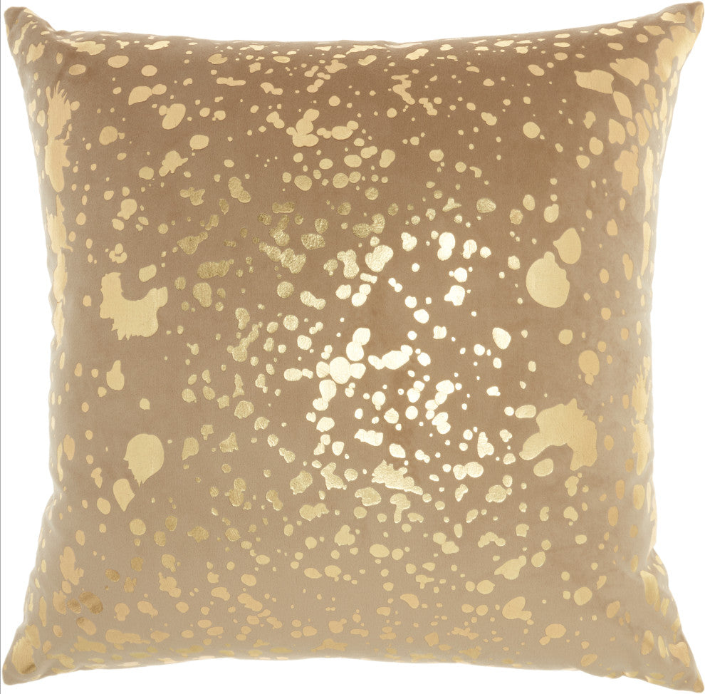 Nourison QY168 Throw Pillow, Beige, 18" x 18"