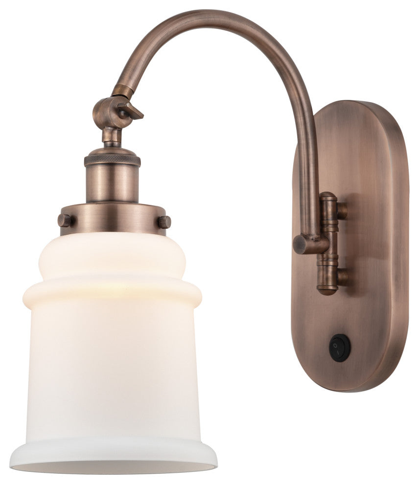 Innovations 918-1W-AC-G181 1-Light Sconce, Antique Copper