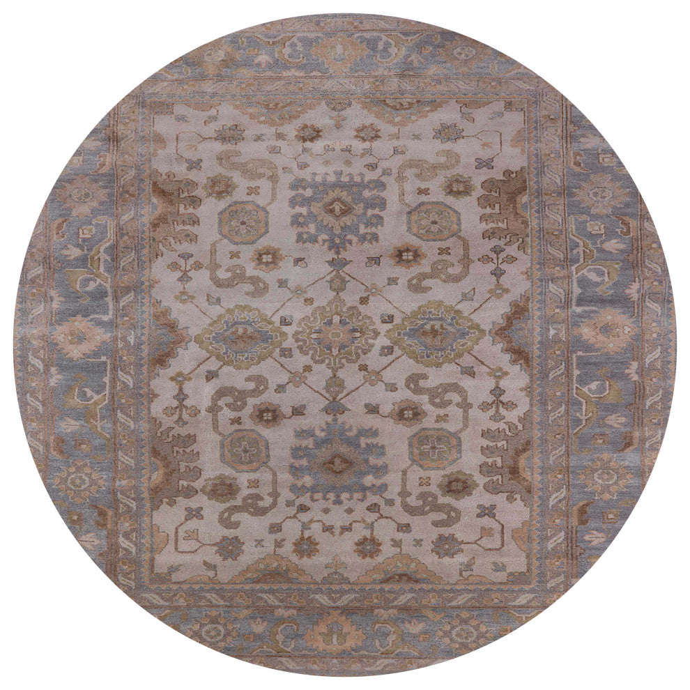 Ahgly Company Indoor Round Mid-Century Modern Area Rugs, 4' Round