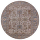 Ahgly Company Indoor Round Mid-Century Modern Area Rugs, 4' Round
