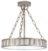Middlebury 3-Light Semi Flush, Historic Nickel