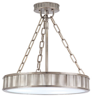 Middlebury 3-Light Semi Flush, Historic Nickel