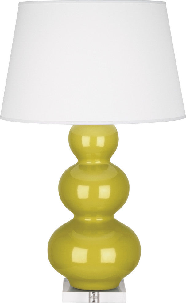 Robert Abbey RA-CI43X 1-Light Table Lamp, Triple Gourd