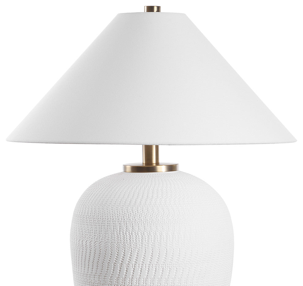 Uttermost Merriton Matt White Table Lamp