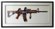 Gun Collage Art with Black Frame