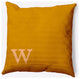 18" x 18" Modern Monogram Indoor/Outdoor Polyester Throw Pillow, Autumn Gold