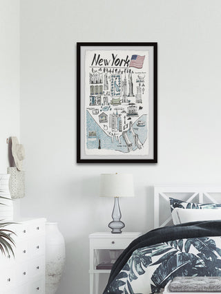 "New York Highlights" Framed Painting Print, 20x30