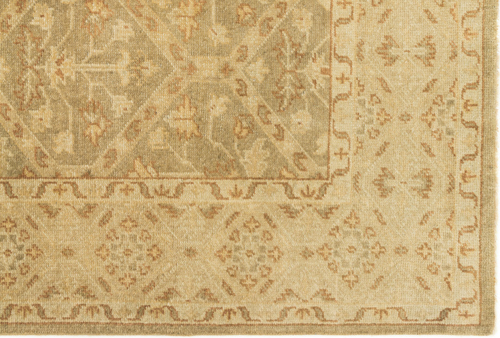 100% Fine Wool Hand Knotted Moss / Gold Vernon VN-04 Area Rug by Loloi, 9'6"x13'