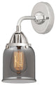 Small Bell Sconce, Polished Chrome, Plated Smoke