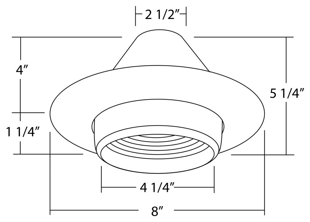 NICOR 6-inch Recessed Baffle Cone Trim in White, Oil-Rubbed Bronze