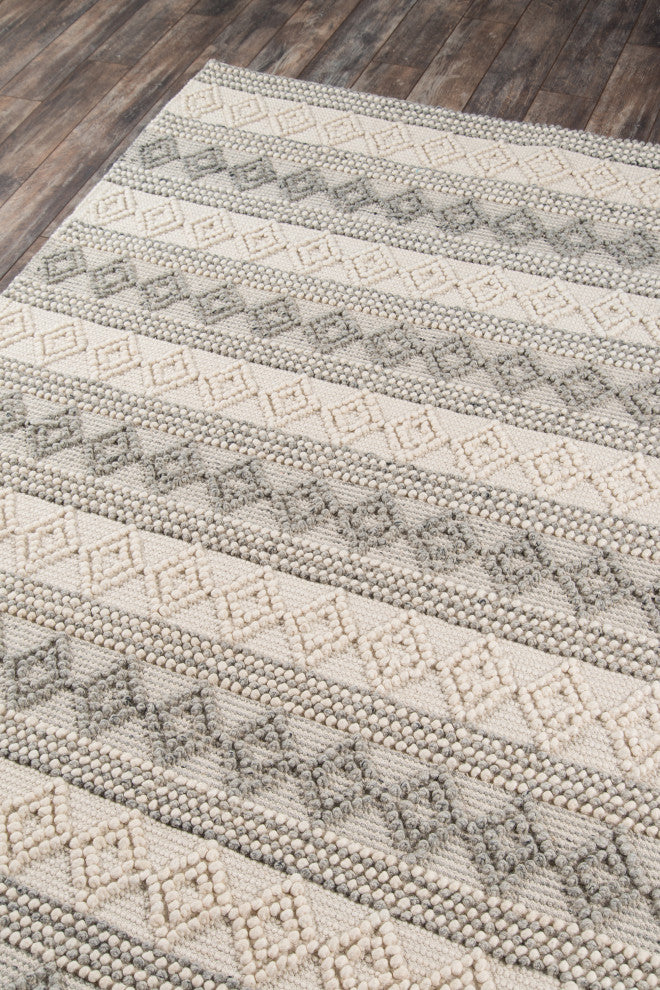Momeni Andes Wool and Viscose Hand Woven Ivory Runner 2'3"x8'